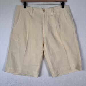 MURANO SPORT Men's Linen Shorts Chino Comfort Beach Preppy size 30 EUC